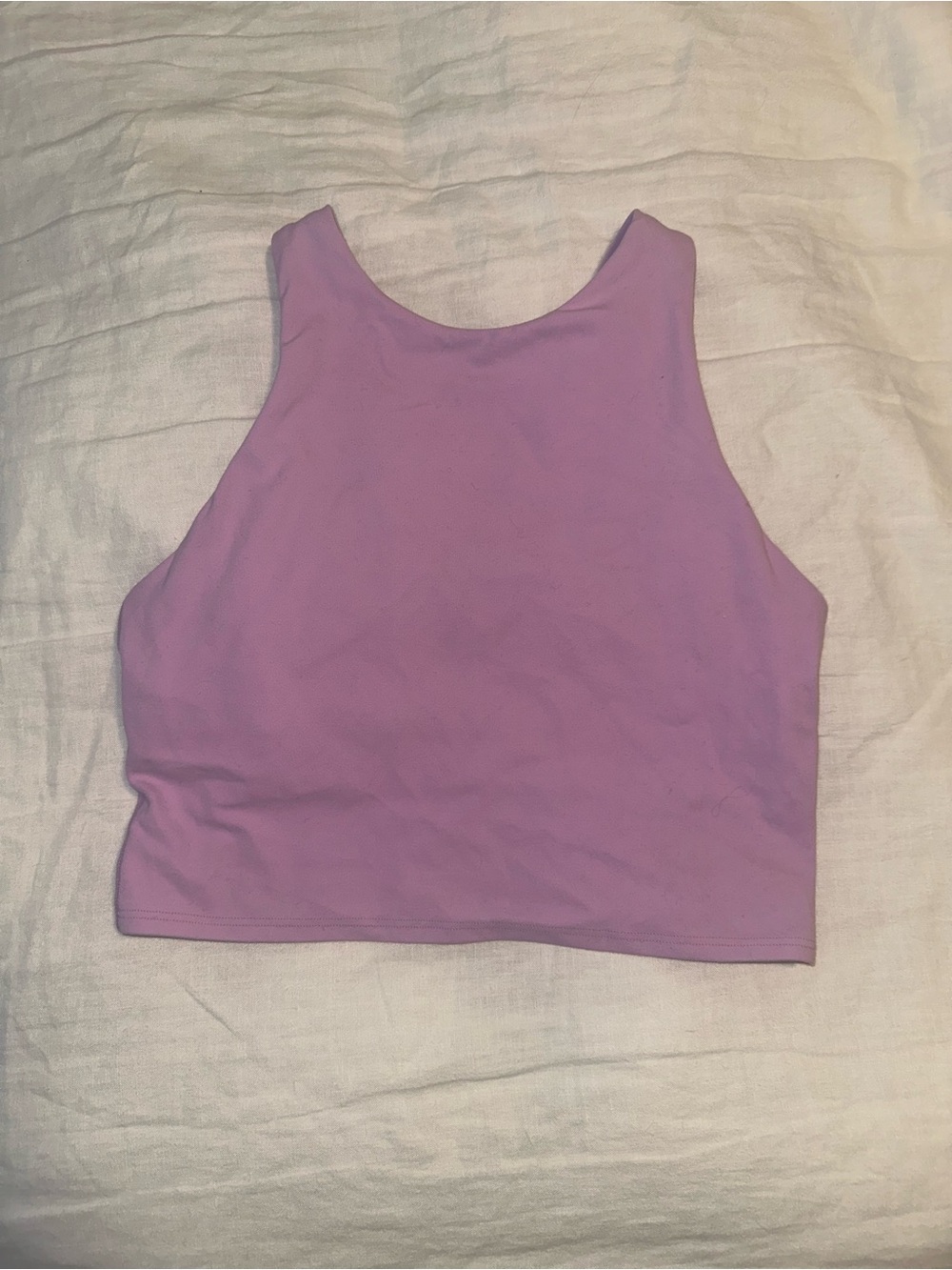 Athleta Pink High-Neck Crop Top